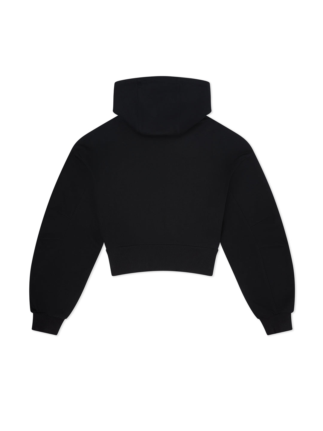 Cotton Zip Through Hoodie - Night Black