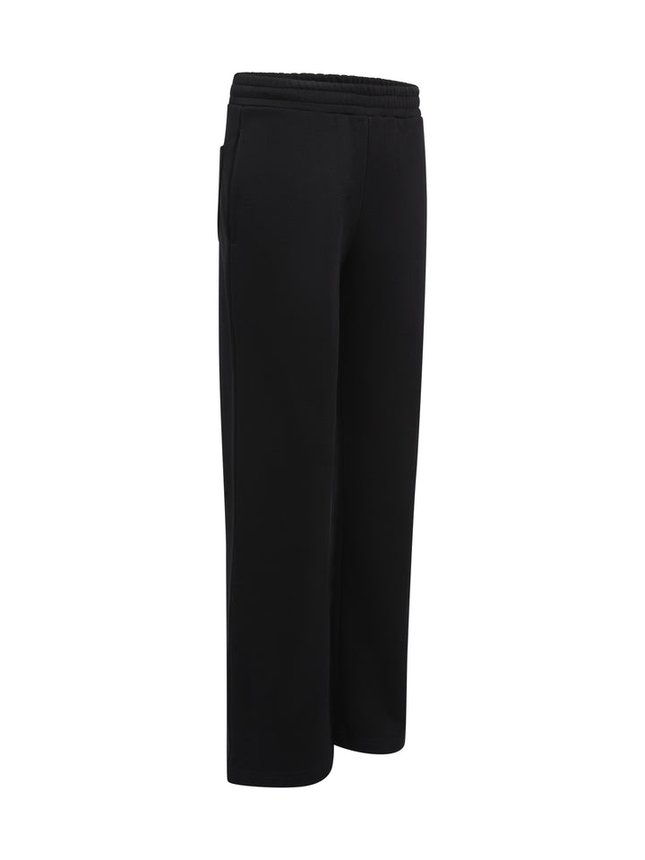 Tailored Wide Leg Pants - Night Black