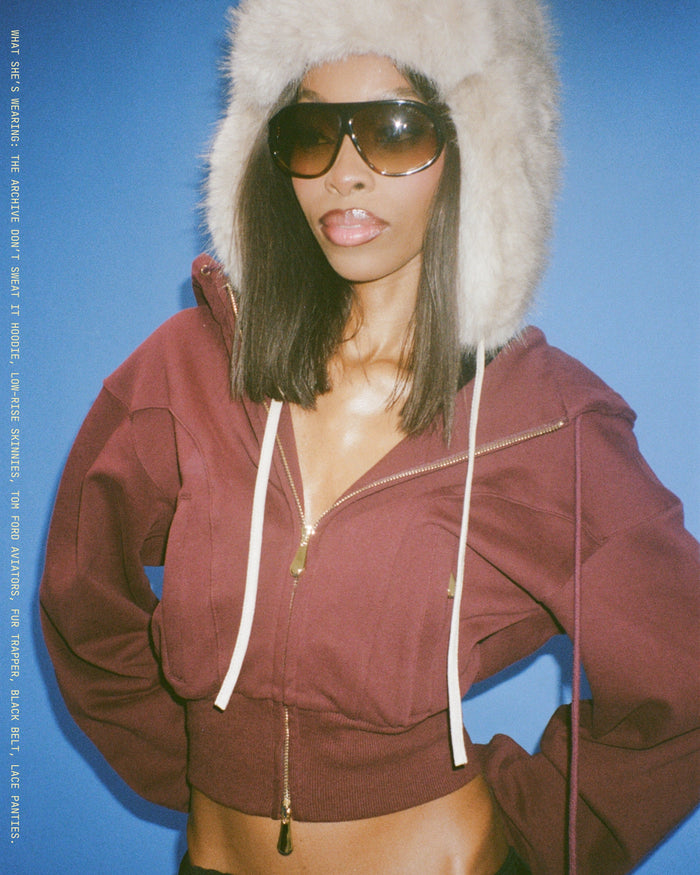 Cotton Zip Through Hoodie