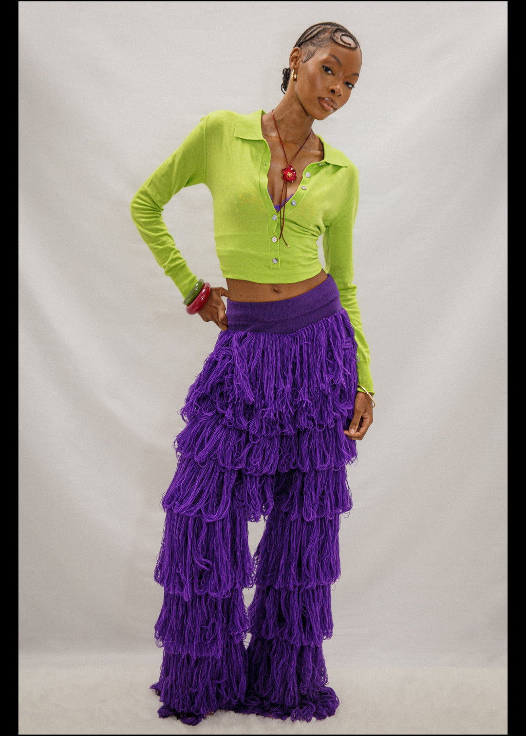 Milena Knit Tassel Trousers