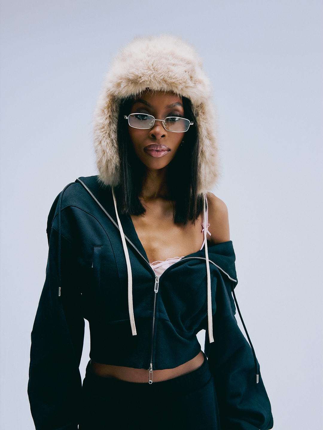 Cotton Zip Through Hoodie