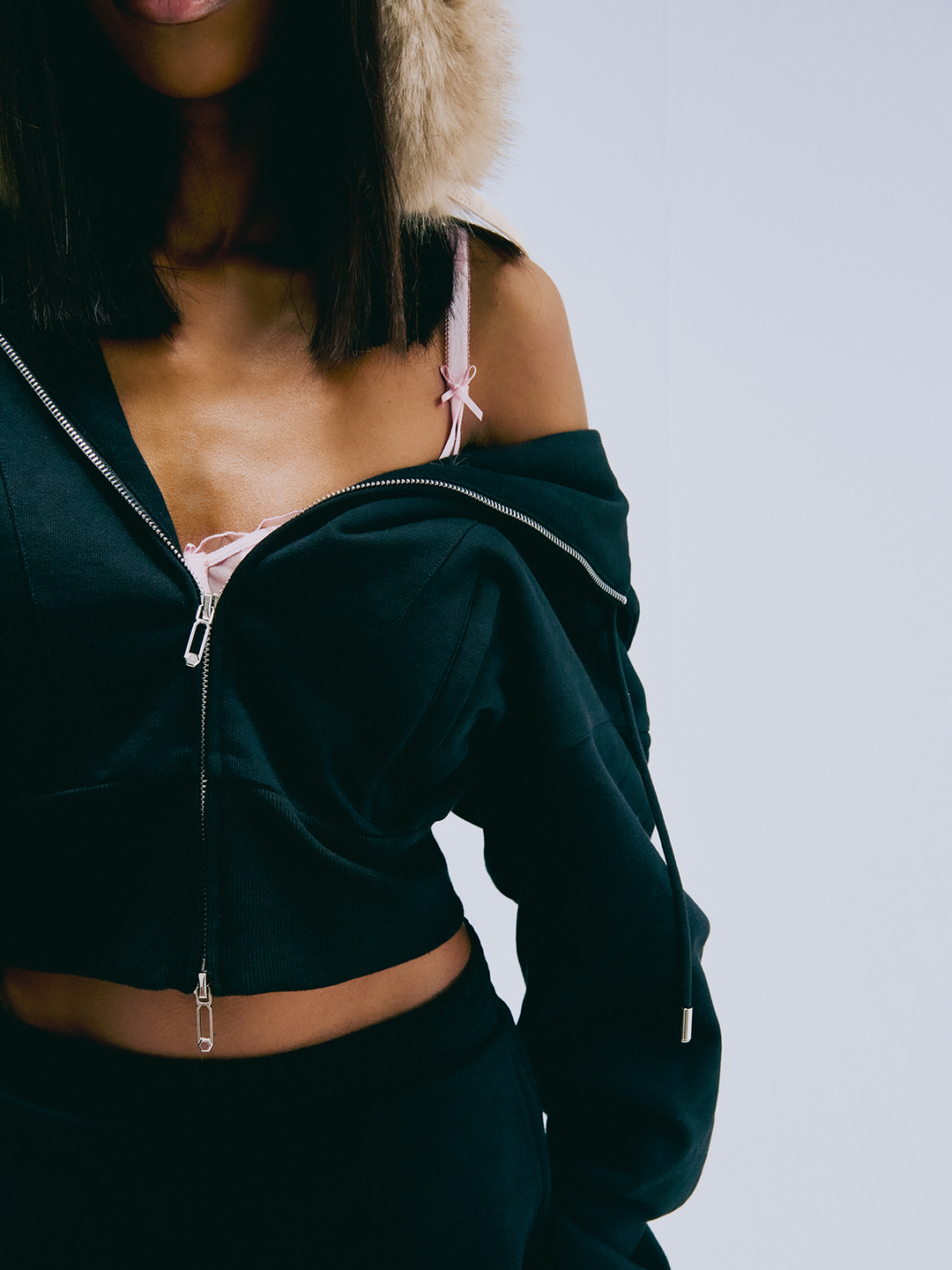 Cotton Zip Through Hoodie