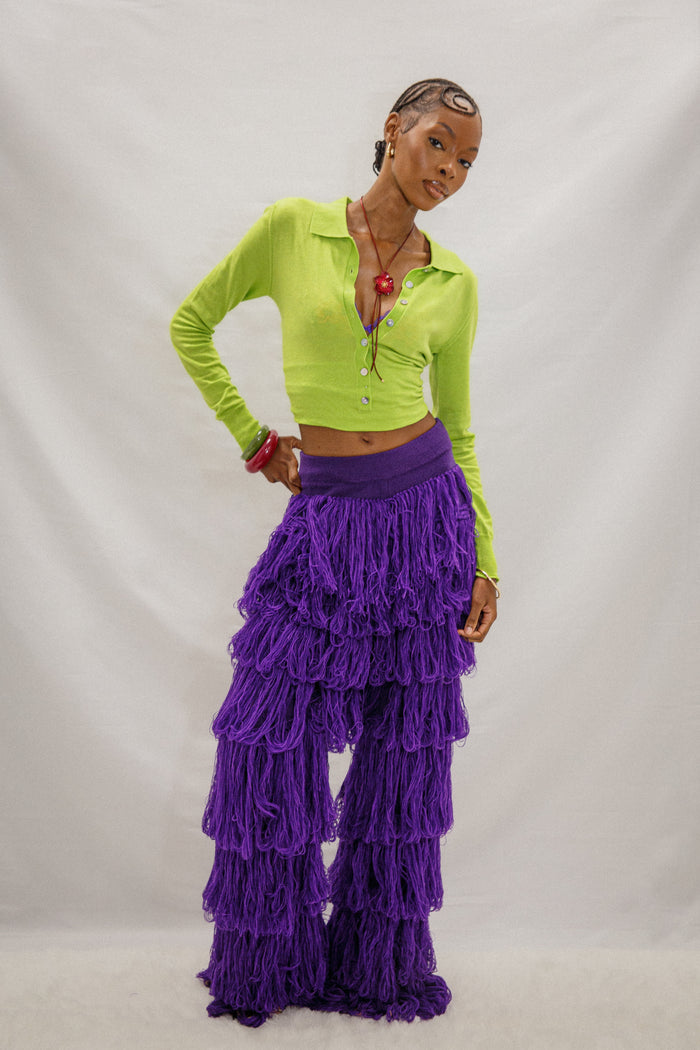 Milena Knitted Tassel Trousers
