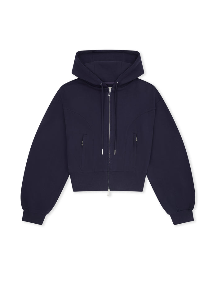 Cotton Zip Through Hoodie