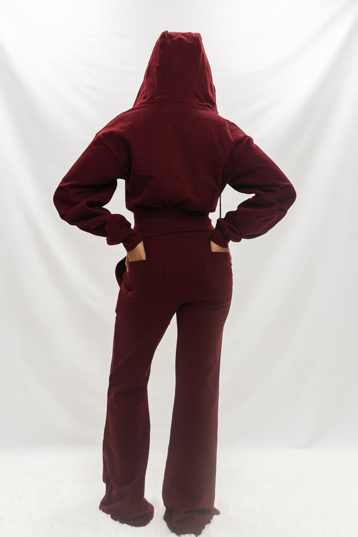 Tailored Flared Leg Pants